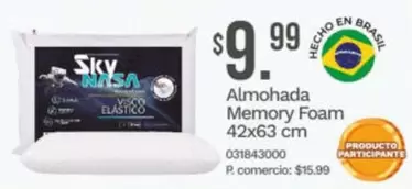 Brasil - Almohada Memory Foam 42x63 cm