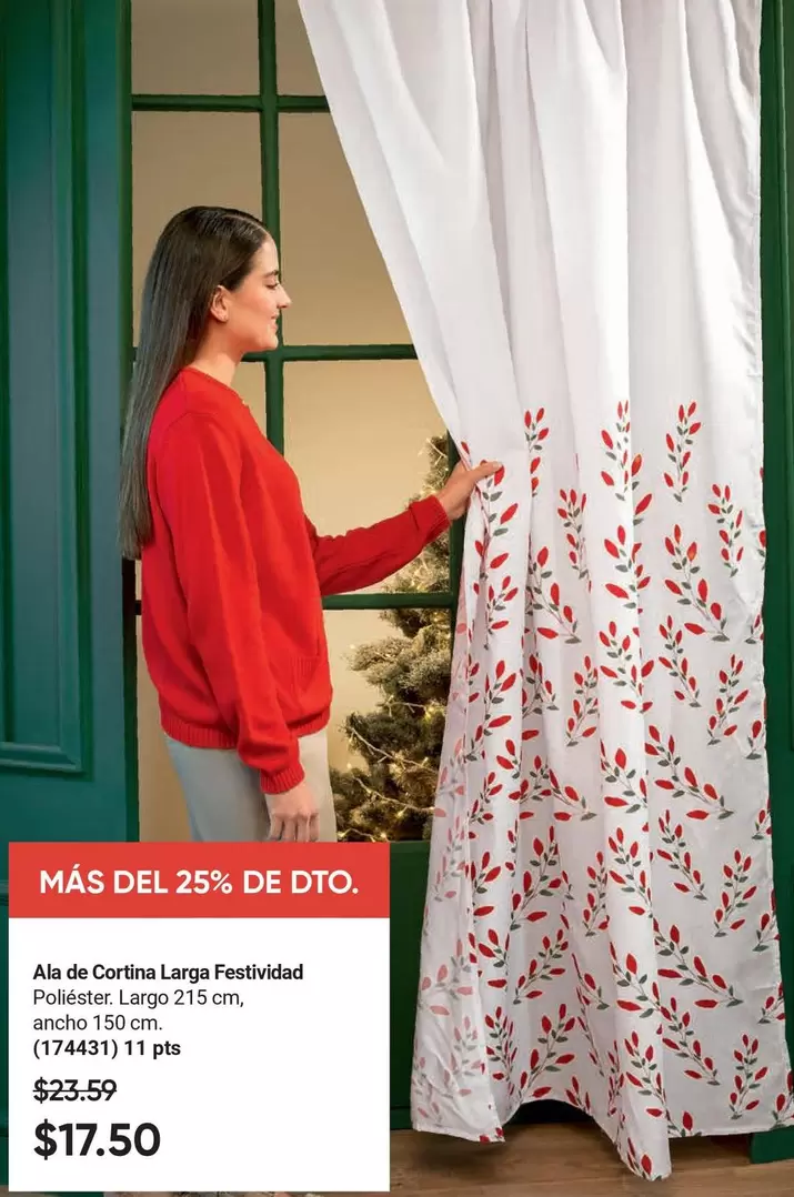 Ala de Cortina Large Festividad