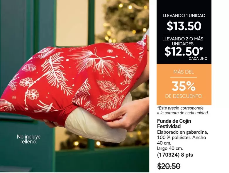 uno - Funda de Cojin Festividad