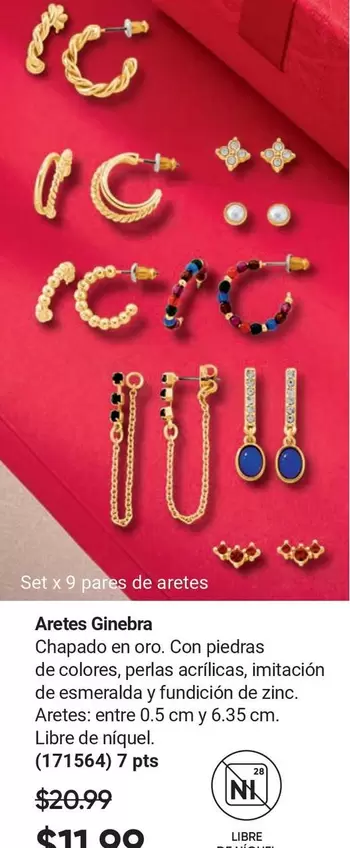 Esmeralda - Aretes Ginebra