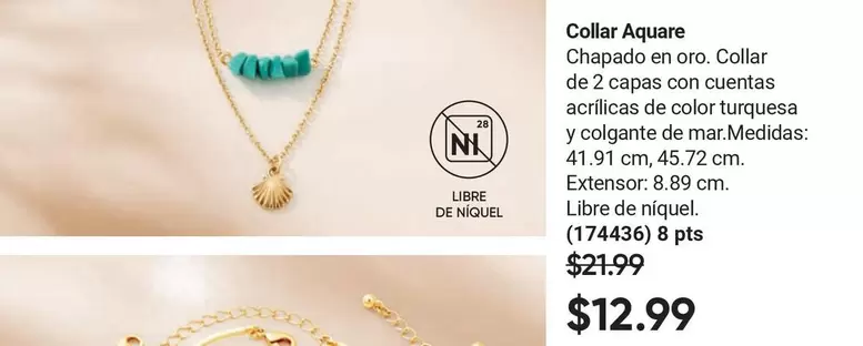 Turquesa - Collar Aquare