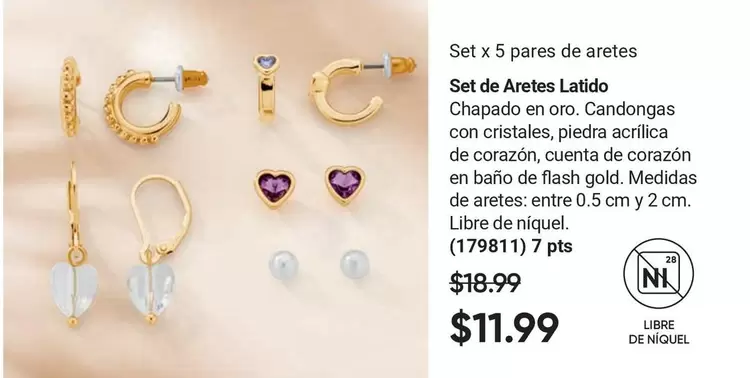 Set de Aretes Latido
