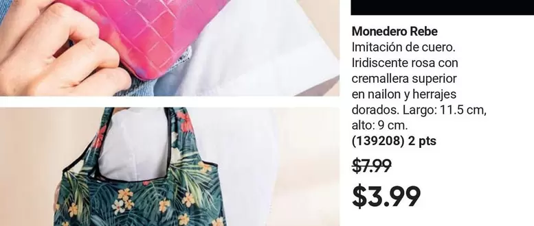 Rosa - Monedero Rebe