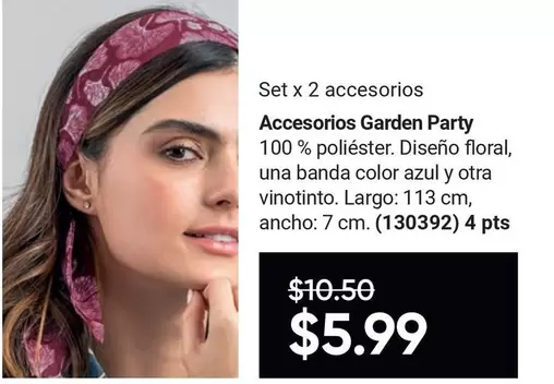 Azul - Accesorios Garden Party