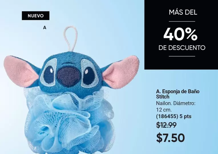 stitch - Esponja de Baño Stitch