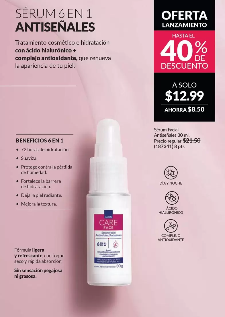 Avon - SÉRUM 6 EN 1 ANTISEÑALES