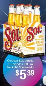 Sol - Cerveza , botella
