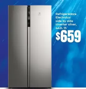 side by side inverter silver, 442L 15