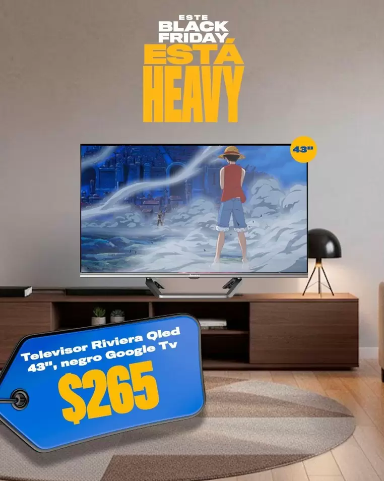 Negro - Televisor Riviera Qled 43"