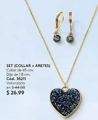 SET (COLLAR + ARETES) Cód. 35211