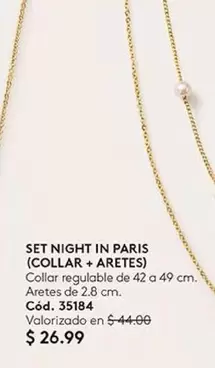 París - SET NIGHT IN PARIS (COLLAR + ARETES)