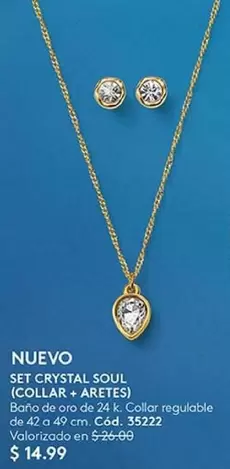 SET CRYSTAL SOUL (COLLAR + ARETES)