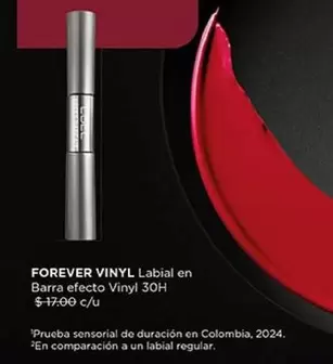 Colombia - FOREVER VINYL Labial en Barra efecto Vinyl 30H