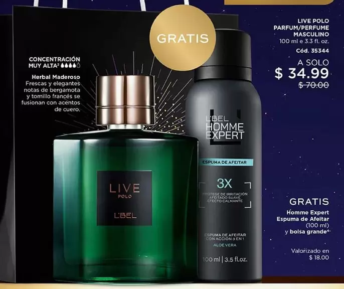 LIVE POLO PARFUM/PERFUME MASCULINO Cod. 35344