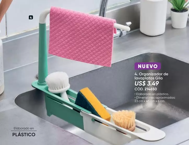 Organizador de lavaplatos