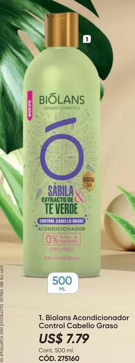 Verde - Acondicionador Control Cabello Graso