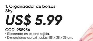 Organizador de bolsos