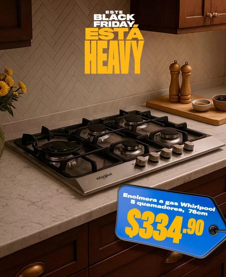 Whirlpool - Encimera a gas