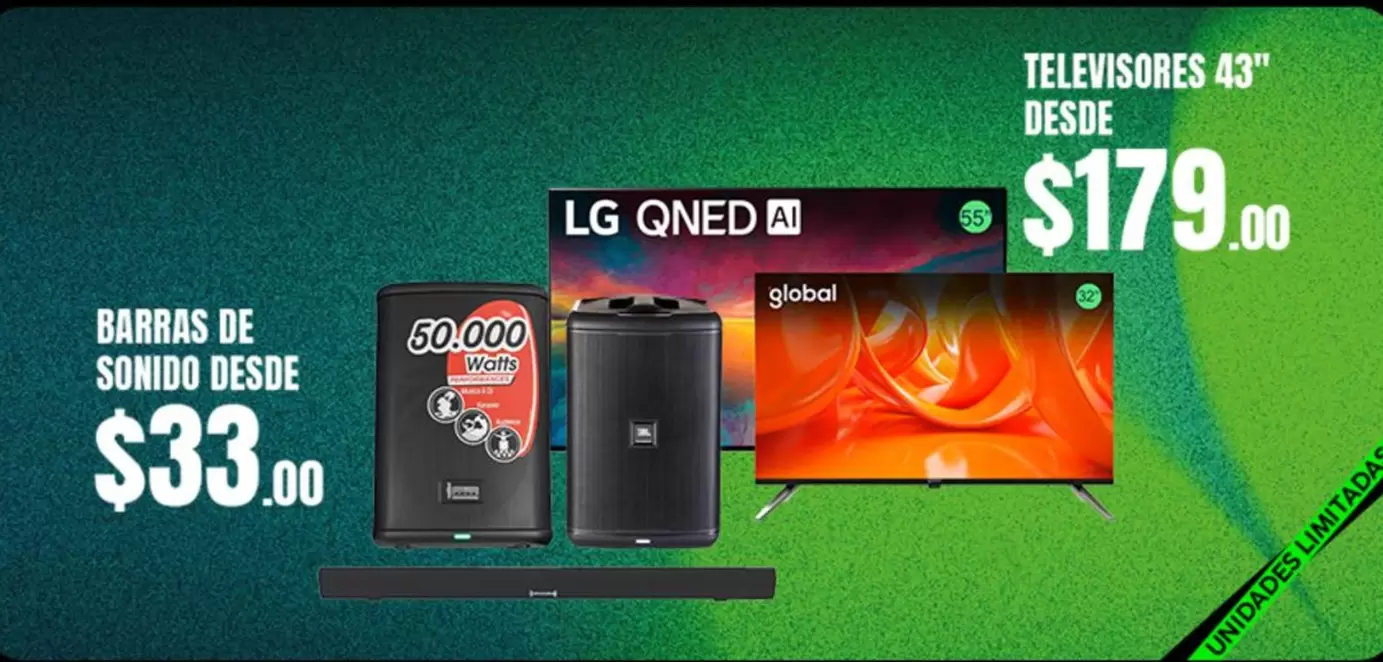LG - TELEVISORES 43, BARRAS DE SONIDO
