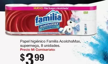 Familia - Papel higiénico AcolchaMax, supermega