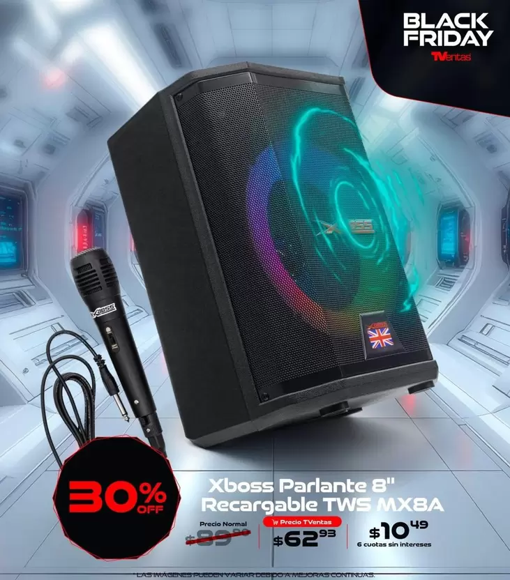 Imágenes - Parlante 8" Recargable TWS MX8A