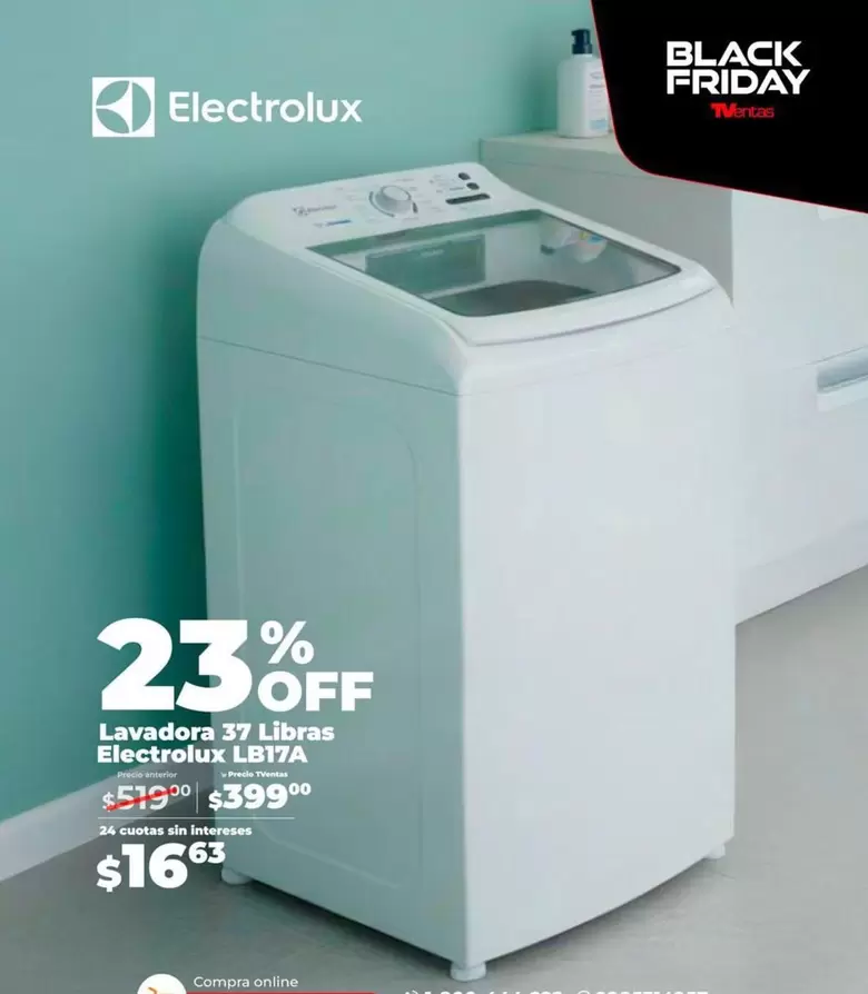 Lavadora 37 Libras LB17A