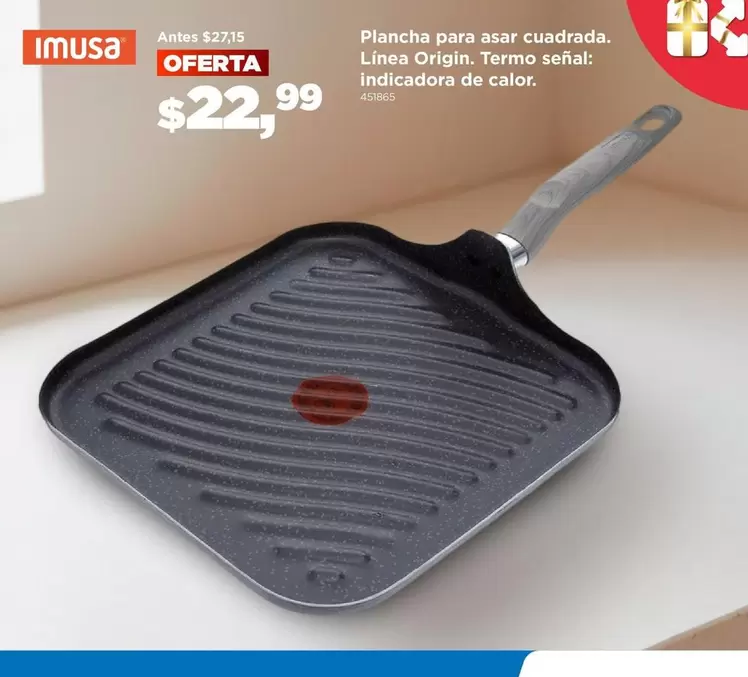 Plancha para asar cuadrada