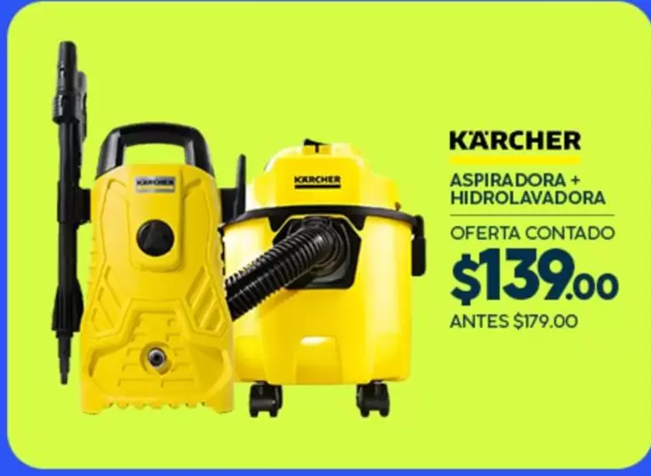 ASPIRADORA + HIDROLAVADORA