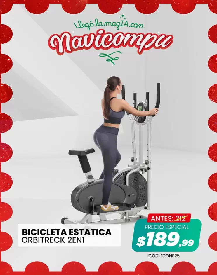 BICICLETA ESTATICA ORBITRECK 2EN1