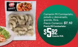 Libra - Camarón Mi Comisariato, pelado y desvenado, grande, libra