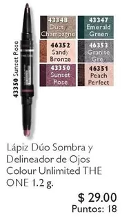 Perfect - Lápiz Dúo Sombra y Delineador de Ojos Colour Unlimited THE ONE