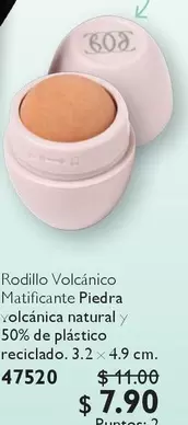 Rodillo Volcánico Matificante Piedra volcánica natural