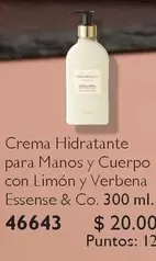 Crema Hidratante para Manos y Cuerpo con Limón y Verbena