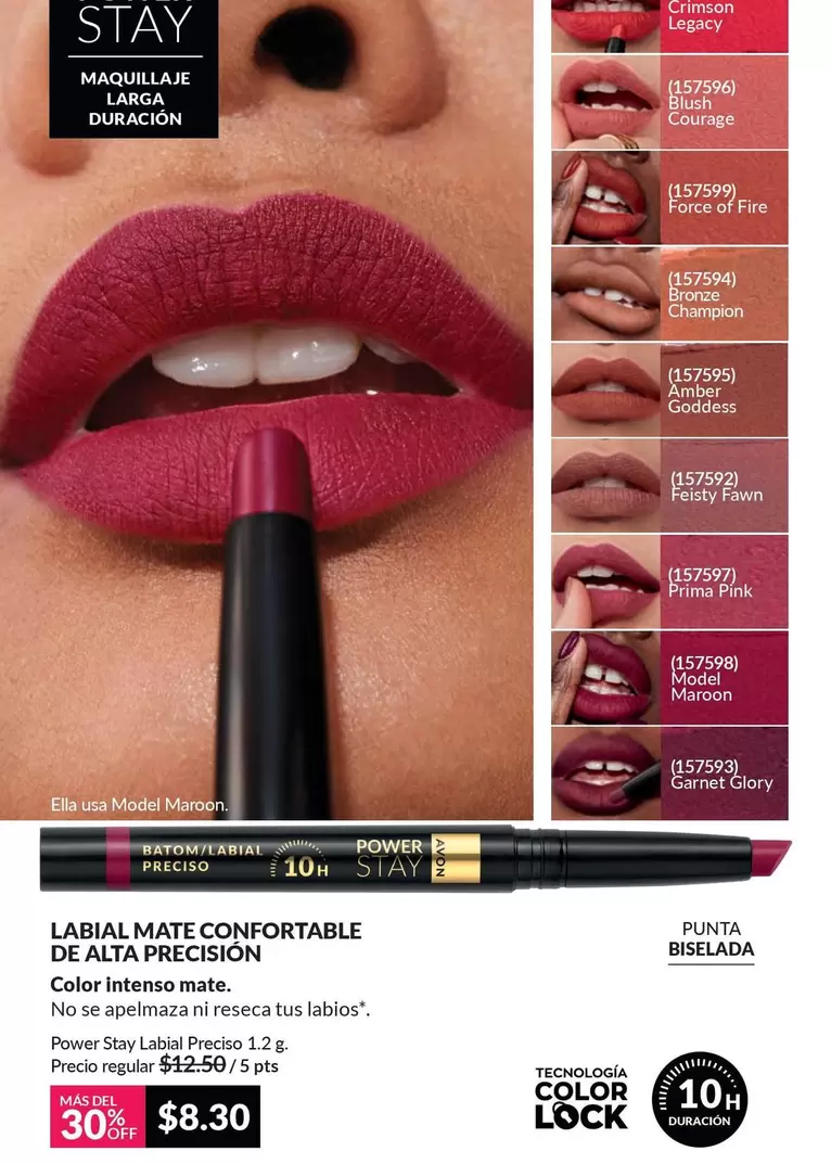 mate - LABIAL MATE CONFORTABLE DE ALTA PRECISION