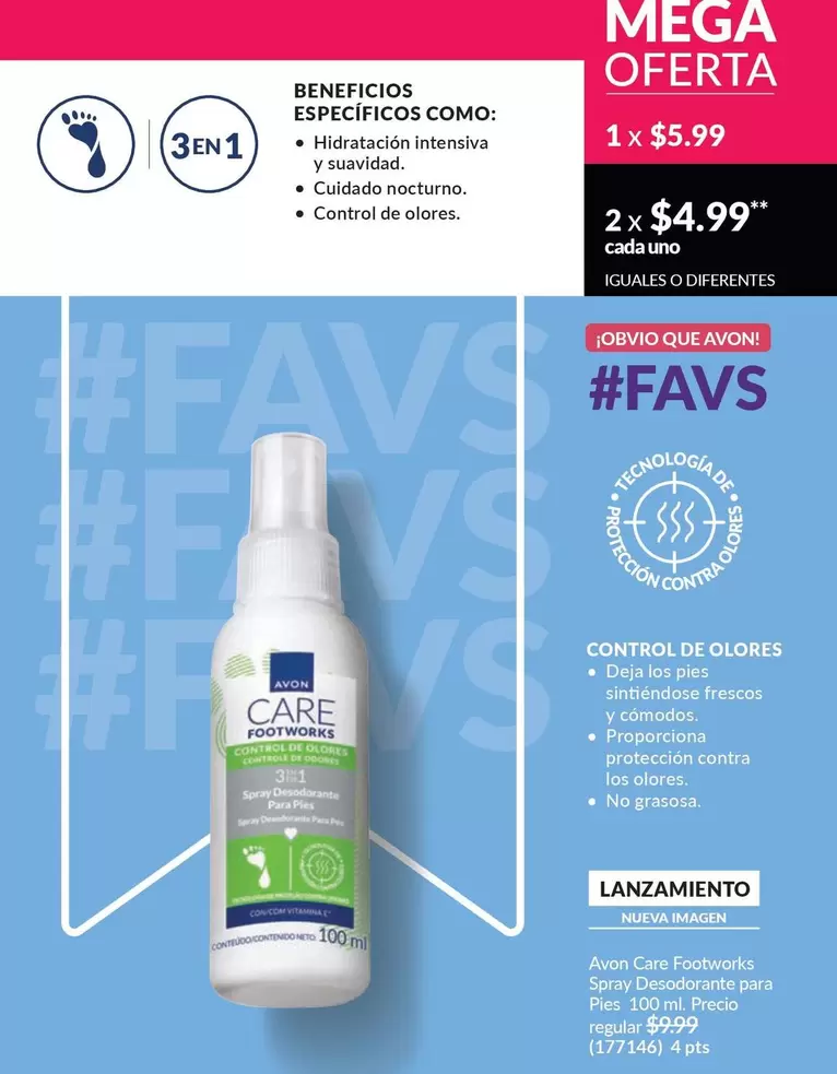 uno - Footworks Spray Desodorante para Pies