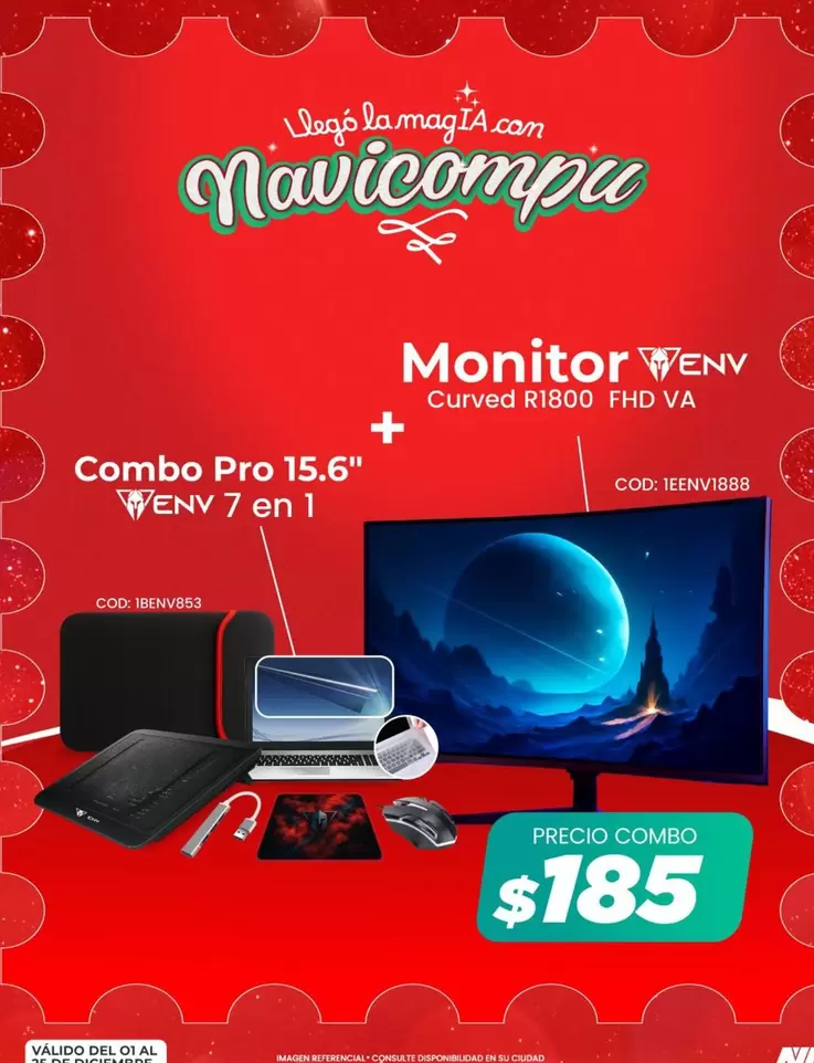 Pro - Combo 15.6" WENV 7 en 1 + Monitor WENV