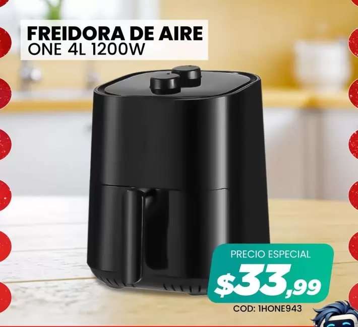 FREIDORA DE AIRE ONE 4L 1200W