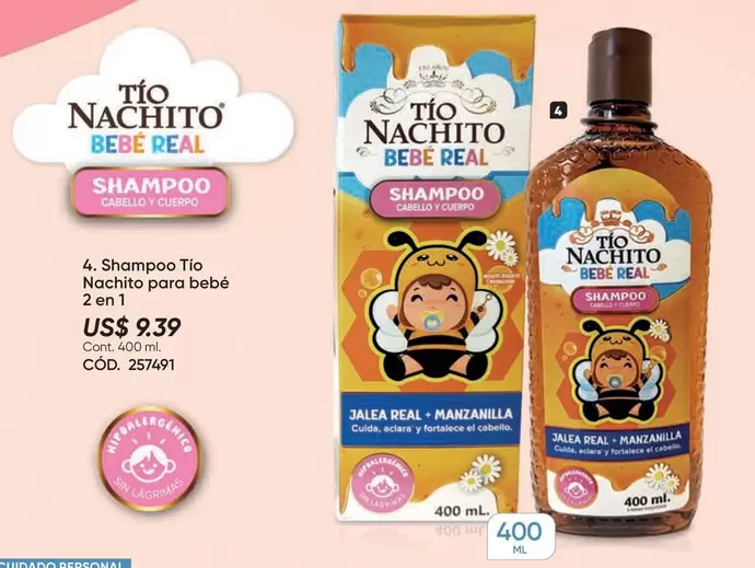 Real - Shampoo para bebé 2 en 1