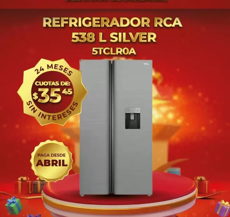 REFRIGERADOR 538 L SILVER 5TCLROA
