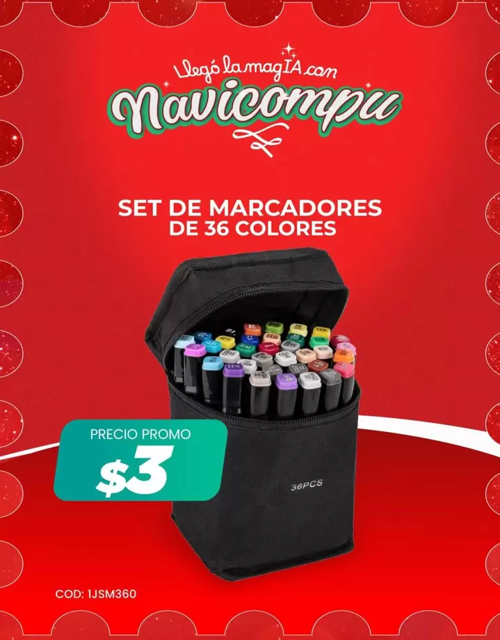 SET DE MARCADORES DE 36 COLORES