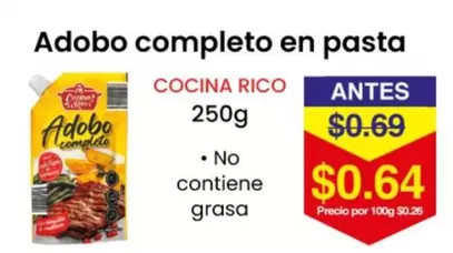 Adobo completo en pasta