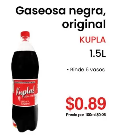 Gaseosa negra, original