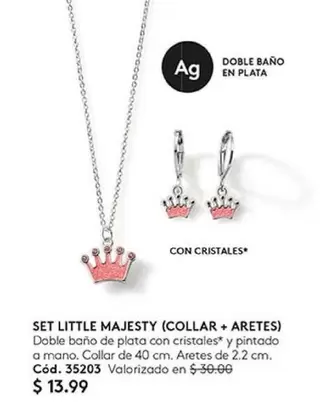 SET LITTLE MAJESTY (COLLAR + ARETES)