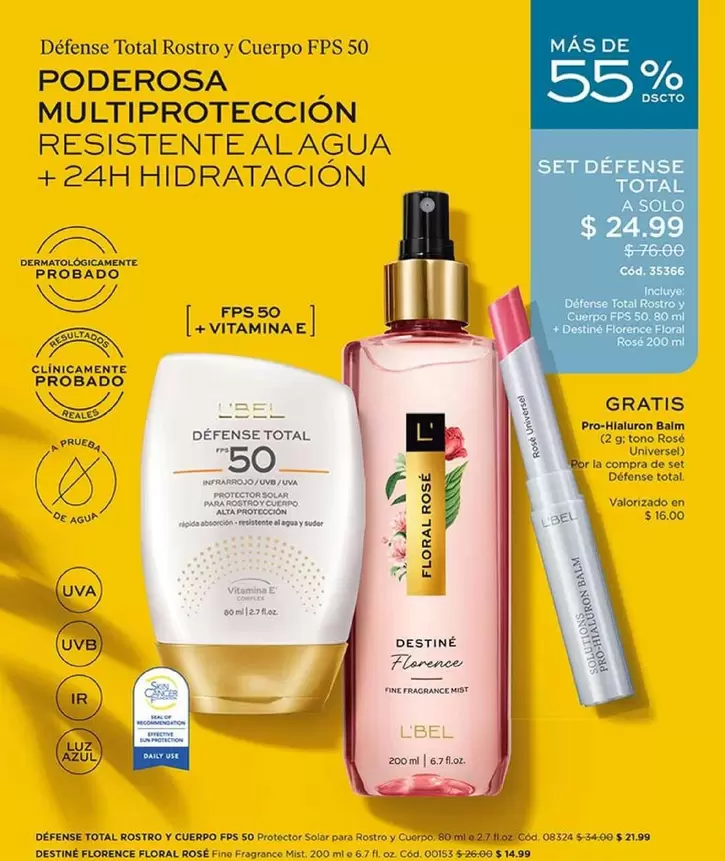 L'bel - SET DEFENSE TOTAL