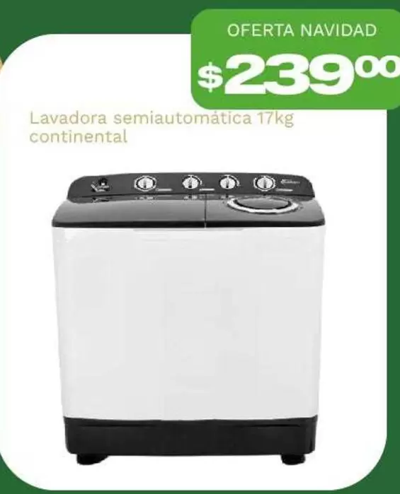 Lavadora semiautomática 17kg