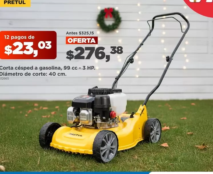 HP - Corta césped a gasolina, 99 cc-3 .