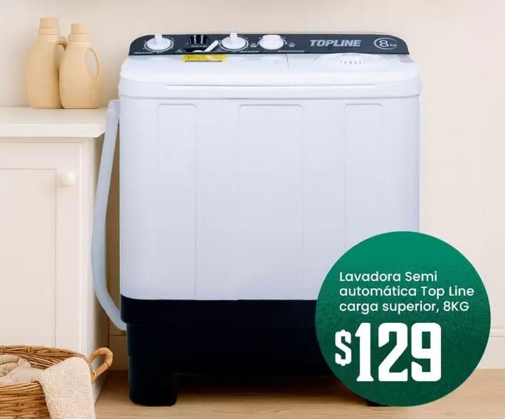 Lavadora Semi automática Top Line