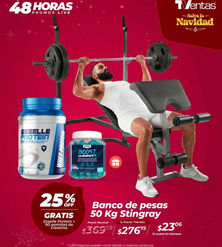 Imágenes - Banco de pesas 50 Kg Stingray