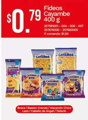 Cayambe - Fideos