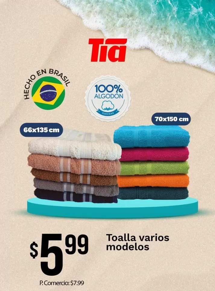 Brasil - Toalla varios modelos